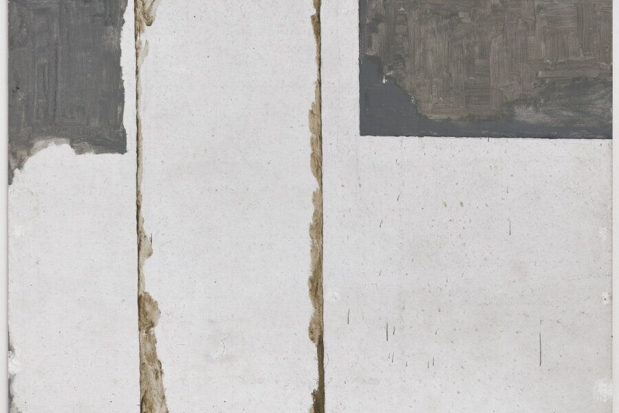 Dveře a okno, 2020-21, email s olejem a akryl na dřevotřísce